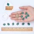thumbnail image 3 of 1 Box 95Pcs Turquoise Turtle Beads Charms Carved Spacer Beads with 10m Elastic Thread, 3 of 9