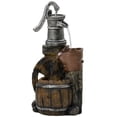 thumbnail image 1 of Rustic 3-Tier Outdoor Water Fountain, Weather-Resistant Resin Waterfall with Adjustable Flow, Brown Decorative Cascading Water Feature for Zen Garden, Patio, Backyard and Deck, 1 of 7