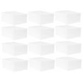 thumbnail image 5 of Amosfun 12Pcs Stackable White Shoes Box with Clear Door for Efficient Shoe Organization, 5 of 8