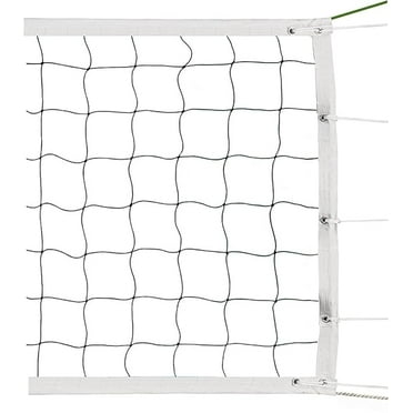WNE Jaliwale Sports Nets Volleyball Net Standard Size 32ft x 3ft for Sports, Tournament, Training, Practice and Fun, Four Sided Tape (Black)