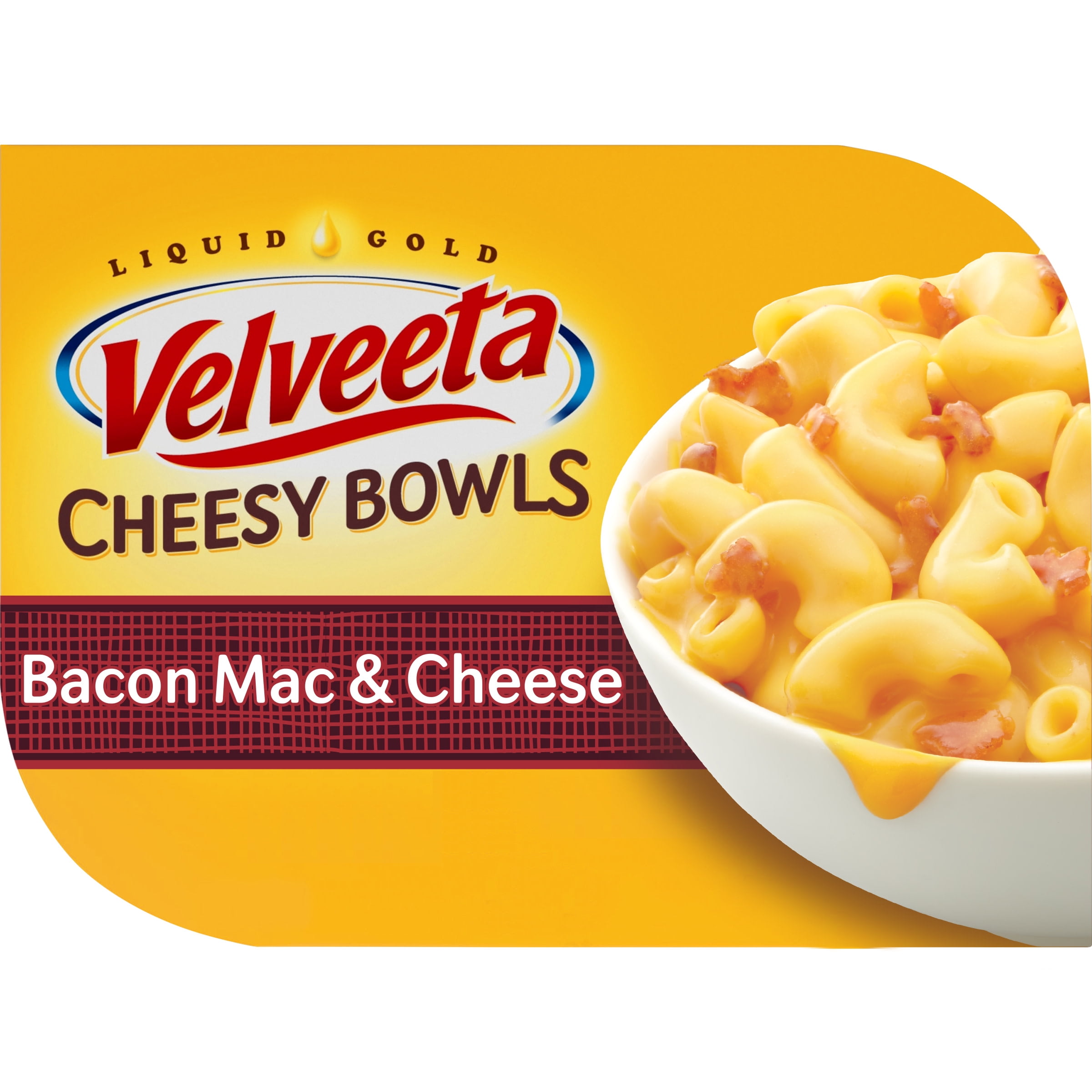 Velveeta Cheesy Bowls Bacon Mac & Cheese Microwave Meal, 9 oz Tray