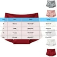 thumbnail image 3 of Jamicy Women's Underwear Valentine's Day Gift Solid Color Boy Shorts Panties Ladies Cotton Underwear High Waisted Underpants, 3 of 8