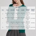 thumbnail image 3 of Lightweight Sweater Cardigan for Women Knitted Crew Neck Long Sleeve Button Down Coat Trendy Casual Comfy Clothes (L, Green), 3 of 7
