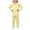 0-Yellow4, variant on Kiijoy Easter Outfits for Girls Cute Rabbit Eggs Print Long Sleeve Top Pants Sleepwear, Sizes 3-4