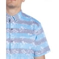 thumbnail image 4 of Visive Mens Big And Tall Short Sleeve Button Shirt, Printed Palm Shirts, 4 of 9
