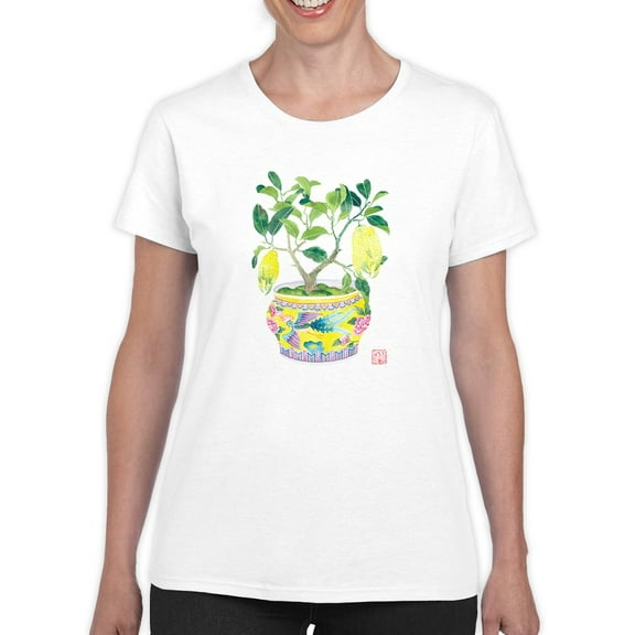 Artshine Buddha Hand Bonsai T-Shirt Women -Gabby Malpas Designs, Female 3X-Large
