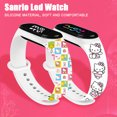 thumbnail image 3 of Reloj Digital Hello Kitty Anime Sanrio Melody estudiante pulsera LED electrónica de silicona juguetes rompecabezas para niños regalos de cumpleaños, 3 of 5