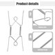 thumbnail image 3 of MERRYHAPY 4Ud Soportes Para Platos Decorativos De Pared En Plateado Con Alta Capacidad, 3 of 7