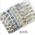 thumbnail image 3 of mmirethe Rhinestones Flat-Bottom Multi-faceted Sides DIY Handcraft Excellent Gloss Manicure Crystal Different Styles Mobile Phone Rainbow Rose Gold, 3 of 6