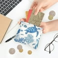 thumbnail image 5 of PU Leather Coin Purse Wallet Compact Water-Resistant Card Cases Money Organizers Sea Turtles and Coral Reefs, 5 of 7