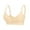 Light Yellow, variant on Jelly Front Closure Bras for Women No Underwire Comfort Convenient Seamless Supportive Mastectomy Bralettes with Wide Adjustable Straps Wirefree Support