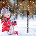 thumbnail image 4 of Xihbxyly Medidor de Nieve con Forma de Muñeco de Nieve, Vara de Medición Metálica para Exteriores, Fácil de Instalar, Revestimiento Reflectante para Una Visibilidad Clara, Medición Precisa de Nieve,, 4 of 7