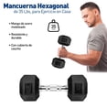 thumbnail image 2 of Mancuerna Hexagonal, Pesa para Ejercicio en Casa, Mancuerna para Ejercicio Hexagonal, Pesa, Mango de Acero Moleteado y Cubierta de Caucho, 2 of 6