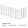 thumbnail image 3 of Uxcell Miniature Garden Fence 35 inch Long Wood Ornament Wooden Decorative Picket Fence White 2 Pack, 3 of 6