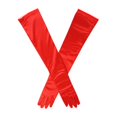 thumbnail image 1 of Kayso 30104RD Elbow Length Red Satin Gloves, 1 of 1
