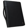 Case-it Executive Zippered Padfolio with Removable 3-Ring Binder and Letter Size Writing Pad, Black (PAD-40)