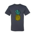 thumbnail image 2 of Wild Bobby, Trendy Tropical Pineapple, Fashion, Men Graphic Tee, Vintage Heather Navy, XX-Large, 2 of 4