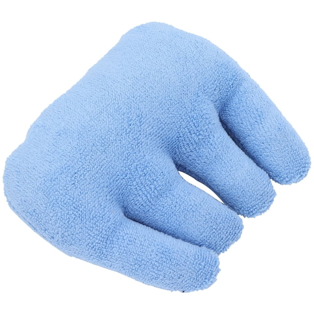 Coussin de Prévention de Contracture des Doigts, Coussin de Contracture des Mains Doux Réutilisable Séparateurs de Doigts Évacuant l'Humidité pour Réhabilitation des Doigts Entraînement Bleu
