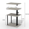 thumbnail image 3 of Mesa auxiliar Faesun giratoria con altura ajustable y almacenamiento, 3 of 9
