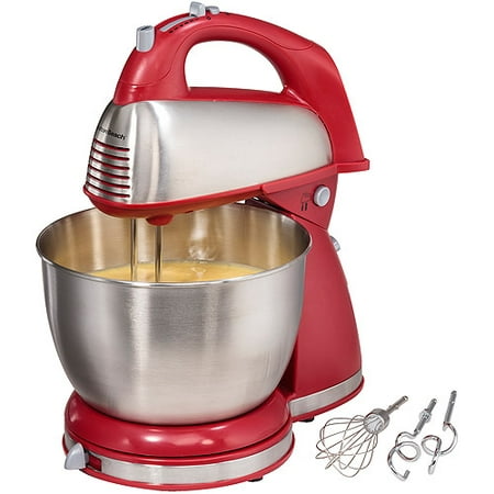 Hamilton Beach Classic Hand and Stand Mixer Red | Model# (Best Electric Mixers For Baking)