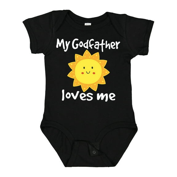 Inktastic My Godfather Loves Me Boys or Girls Baby Bodysuit