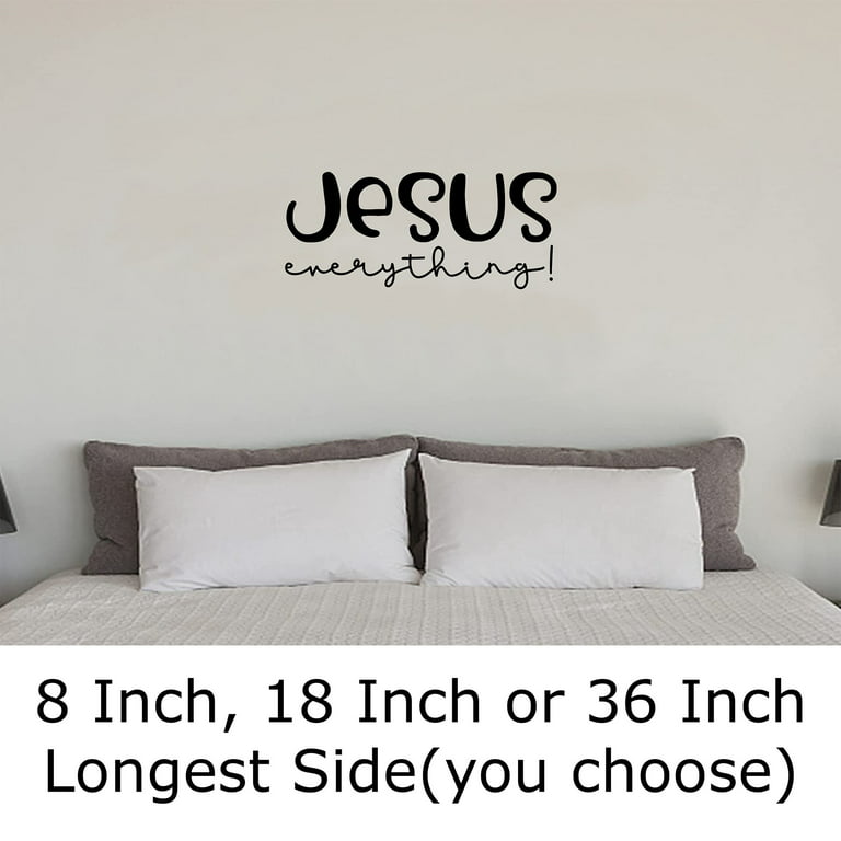 Vinyl Wall Decal Lettering I Love Jesus Religion Decor Stickers