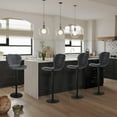 thumbnail image 2 of Modern Bar Stools Set of 4, Adjustable Counter Height Chairs for Kitchen Island, Dining Room, Easy Assembly(Grey), 2 of 9