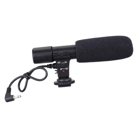 BESTOYARD 1Pc Camera Microphone for Filmmaking Vlogging Interview with Stereo High and Easy Mounting