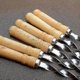 thumbnail image 3 of Stainless Steel BBQ Flat Skewers - Set of 6 - Long Handle Barbecue Stick, 3 of 4