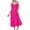 Hot Pink, variant on Womens Satin Nightgowns Long Silk Dress V Neck Adjustable Spaghetti Straps Sleepwear Sleeveless Nightdress