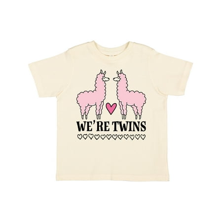 

Inktastic Twin Girls Pink Llama Gift Toddler Toddler Girl T-Shirt
