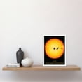 thumbnail image 2 of NASA Our Solar System Planets and Sun Size Comparison Artwork Framed Wall Art Print A4, 2 of 4