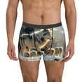thumbnail image 2 of Bingfone Wolf Family Winter Wonderland Men's Underwear - Casual Stretch Boxer Briefs-Large, 2 of 7
