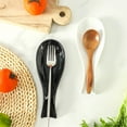 thumbnail image 3 of Tikooere Large 8.7-Inch Ceramic Spoon Rest, Heat-Resistant & Dishwasher Safe Utensil Holder for Stovetop and Kitchen Counter,Elegant Design，White(1 PC), 3 of 6