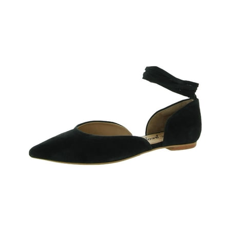 

Free People Noelle Women s Leather Ankle Wrap Pointed Toe D Orsay Flats