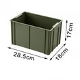 thumbnail image 7 of Industrial Storage Box Heavy Duty Storage Bin Durable Multipurpose Organizer Storage Container for Outdoor Garage Hiking 28.5x18x17cm, 7 of 7