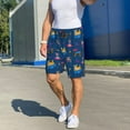 thumbnail image 6 of Logiee Dogs Riding Skateboard Print Men's Pajama Shorts with Drawstring & Pockets,Sleep Shorts for Men,Sleepwear Bottoms,Elastic Waistband Loungewear-XX-Large, 6 of 6