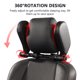 thumbnail image 2 of Reposacabezas Reposacabezas de coche Almohada Reposacabezas para dormir de coche 360 grados Ajustable Road Pal Reposacabezas PVC Cuero Espuma de memoria Asiento de coche Reposacabezas de viaje para ni Meterk Reposacabezas, 2 of 7