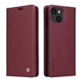 thumbnail image 1 of Funda para iPhone 13 Estuche de Cuero PU Tipo Cartera con Ranuras para Tarjetas y Cierre Magnético, 1 of 5