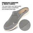 thumbnail image 3 of GeckoMan Men's Arch Support Slipper Loafers Plantar Faciitis Canvas House Slipper for Men Indoor Outdoor, Slip On Clog Slides Shoes with Anti-Skid Rubber Sole, 3 of 9