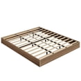 thumbnail image 1 of Wood Platform Bed with Fluted Design, Low Profile BedFrame, Minimalist Bed Base with Noise-Free, Easy Assembly, No Box Spring Needed, 1 of 5