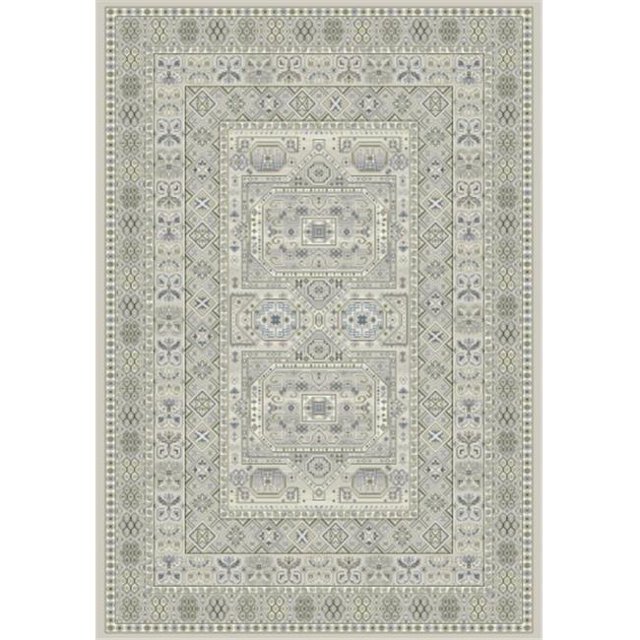 Dynamic Rugs AN710571479696 Ancient Garden Rugs, Silver & Grey - 6.7 x 9.6 in.