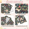 thumbnail image 4 of FORMRS Niños Short Sleeve Top and Pants Pajama Set Unisex Satin 2-Piece Sleepwear, Sizes 5-6Y, Floral Dogs Pattern, 4 of 8