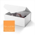 thumbnail image 5 of PKGSMART 5 Gift Boxes, White Collapsible Gift Boxes with Magnetic Lids for Wedding, 9x6.5x3.8 inches, 5 of 7