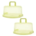 thumbnail image 6 of KONTONTY Portable Cake Carrier Green 2Pcs 9.8x9.8x5.1in, 6 of 7