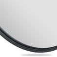 thumbnail image 3 of ZENSTYLE 18" Rubber Frame Round Mirror For Entryways Bathrooms Living Rooms Black, 3 of 8