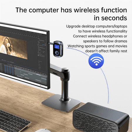 Bluetooth Multi-Function Audio Adapter Wireless Adapter Stereo Music 3.5mm AUX Lossless Music Wireless Adapter