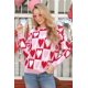 thumbnail image 4 of Jersey HQP Valentines Love Heart Graphic para mujer, rosa, 4 of 7