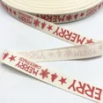 thumbnail image 4 of Nueva cinta de poliéster y algodón con estampado navideño de 5 yardas y 15 mm para envolver regalos de bricolaje, bodas, fiestas de Navidad, 4 of 5