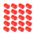 thumbnail image 2 of 20 tapones de goma de 19 mm de diámetro interior, tapas de tornillos y tornillos redondos de PVC, protectores de rosca rojos, 2 of 4